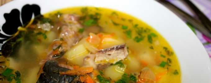 Рыбный суп из консервов сардины в мультеварке рецепт