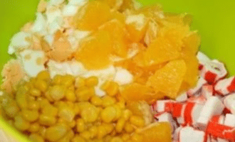 кукуруза на апельсиновый салат