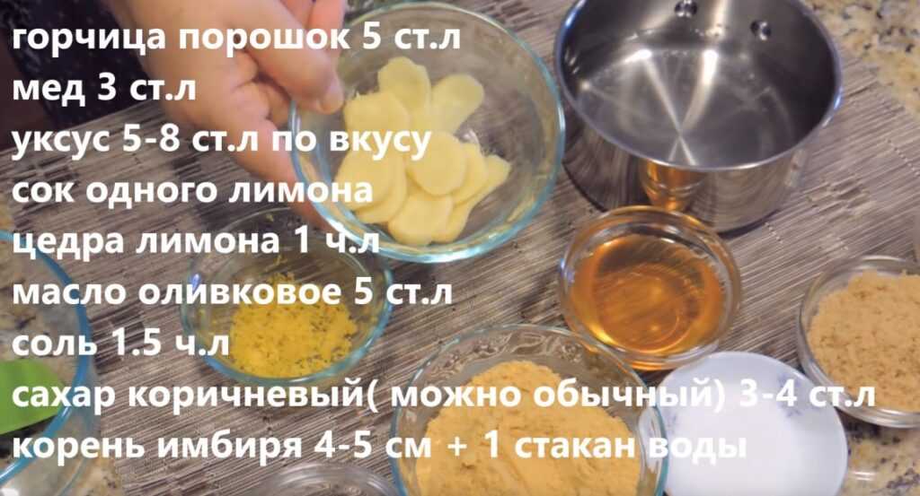 Ингредиенты для приготовления домашней острой горчицы