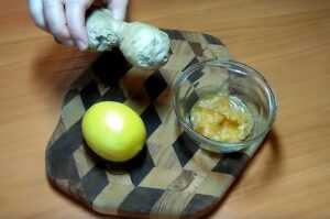 Ингридиенты для Напиток из имбиря, лимона и мёда для похудения