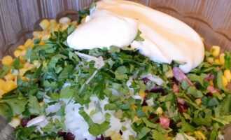 Заправляем фасолевый салат