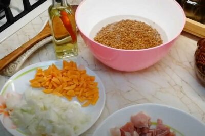 Ингредиенты для Гречка с мясом в духовке
