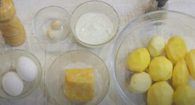 Картофельная запеканка с сыром в духовке ингредиенты