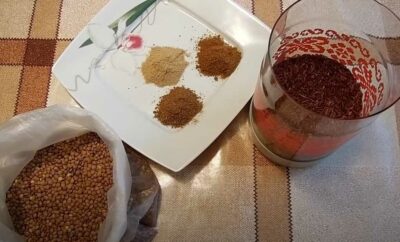 Ингредиенты для бурого риса в мультиварке